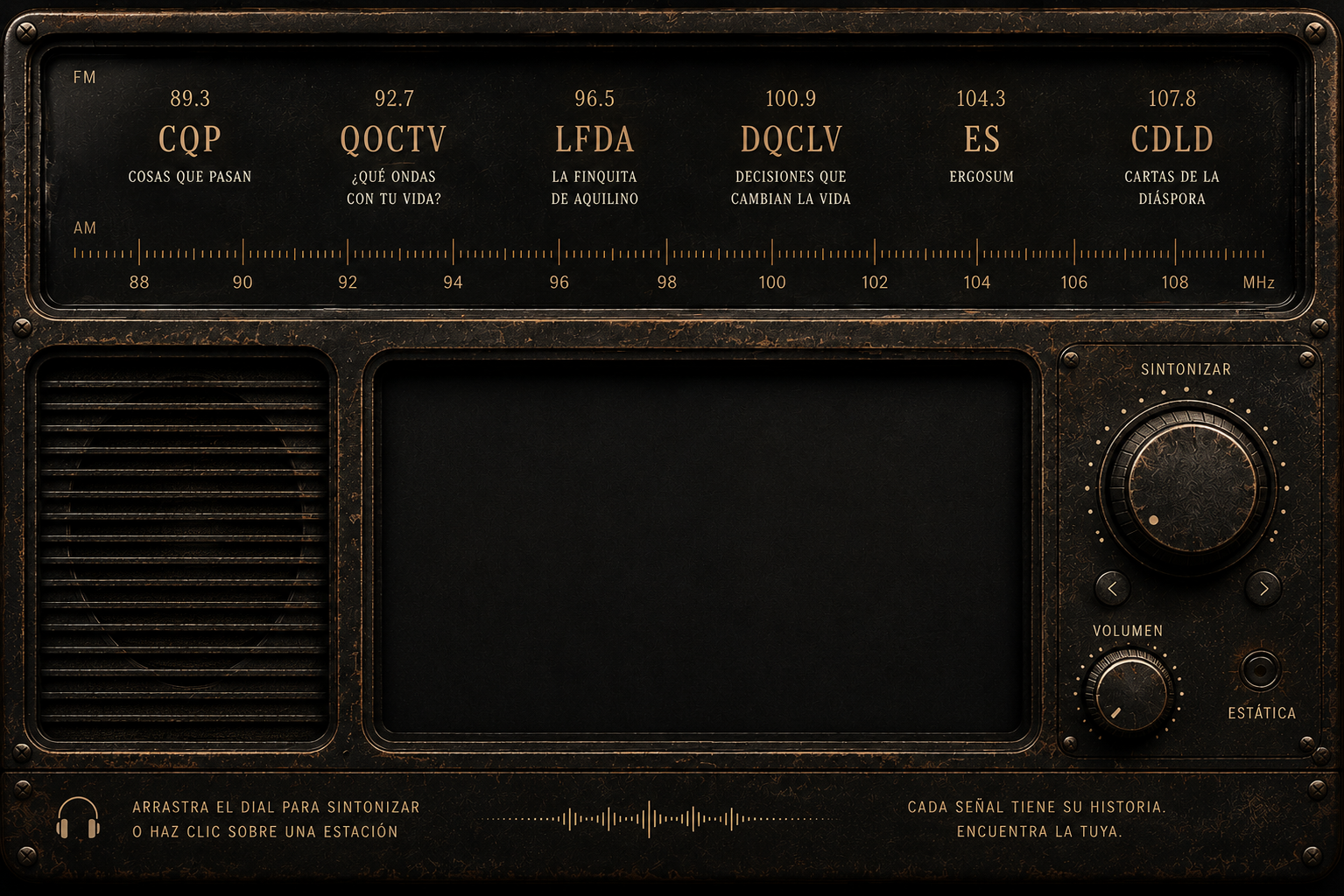 Consola de radio de Dédalos