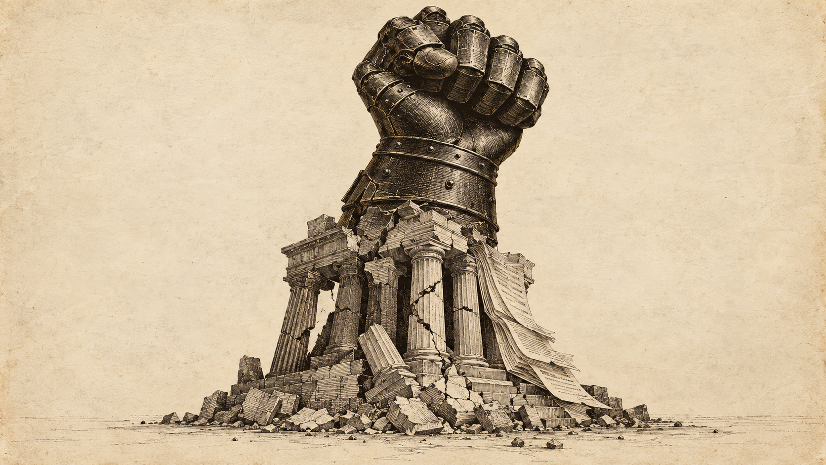 Ilustración principal de La mano dura de un Estado débil