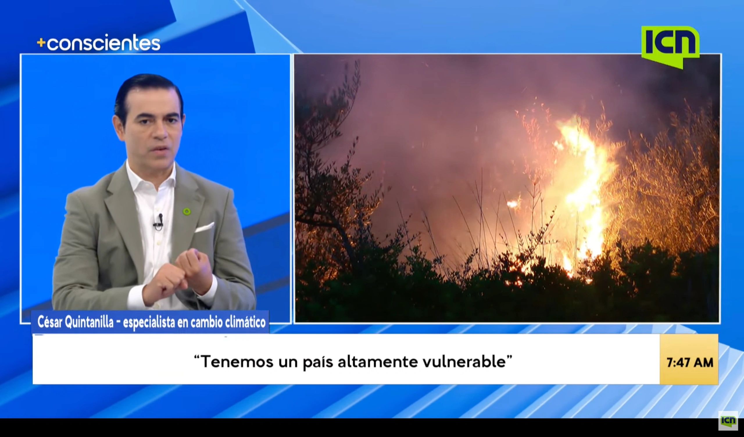César Quintanilla, experto en cambio climático.