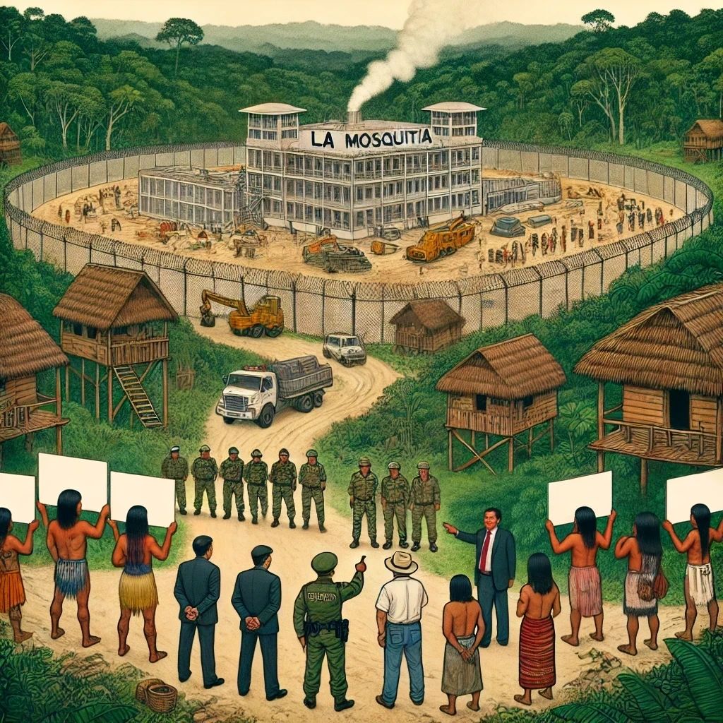 Ilustración principal de La Mosquitia, el Convenio 169 y la mega cárcel de Libre