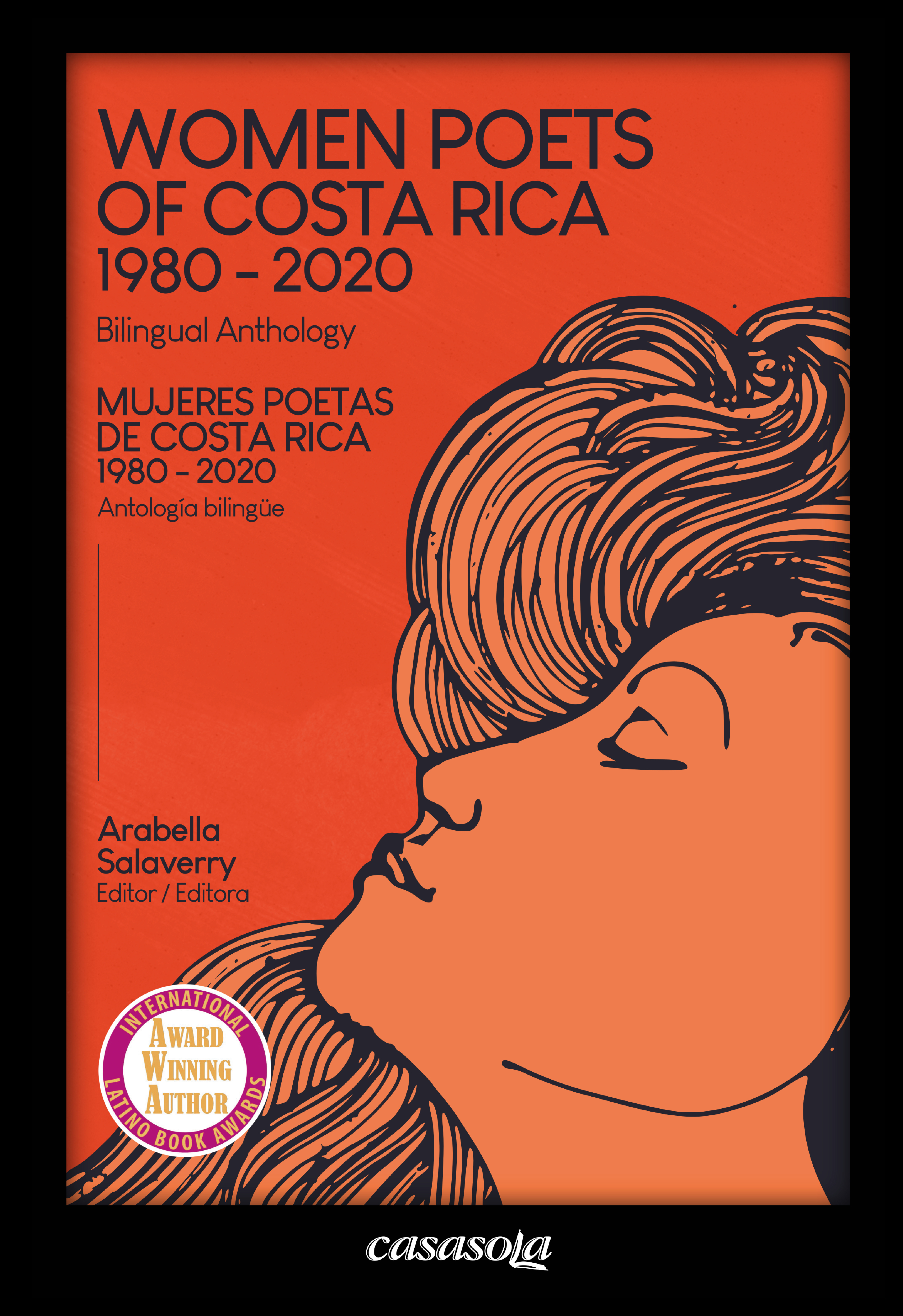 Portada de Mujeres poetas de Costa Rica 1980-2020, de Arabella Salaverry.